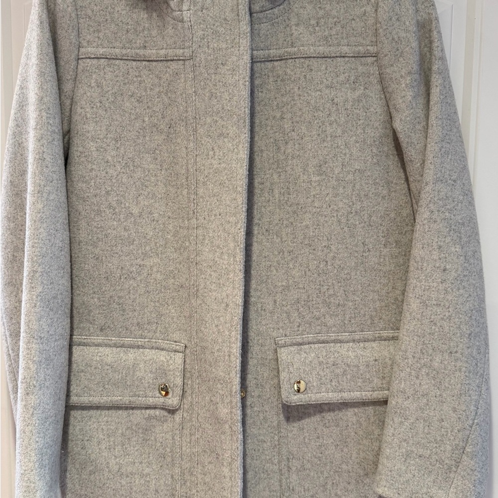 J. Crew Light Gray Pea Coat